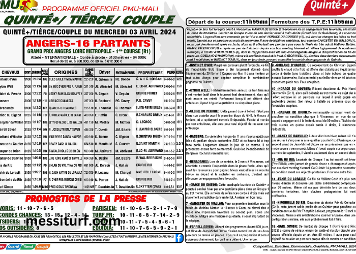 Pmu Programme Officiel Pdf